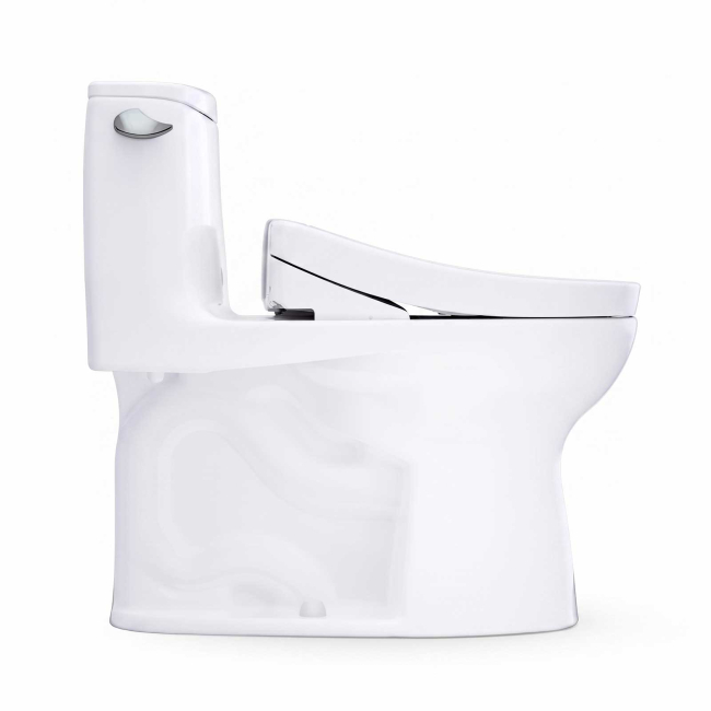 TOTO Ultramax 1.28 GPF One Piece Elongated Toilet with Left Hand Lever - Bidet Seat Included