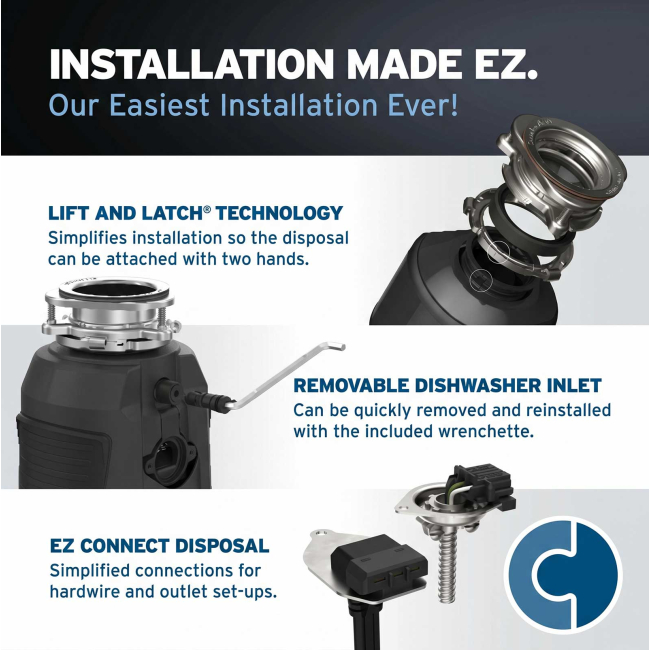 InSinkErator Pro 750 3/4 HP Continuous Garbage Disposal with Cord 81236K