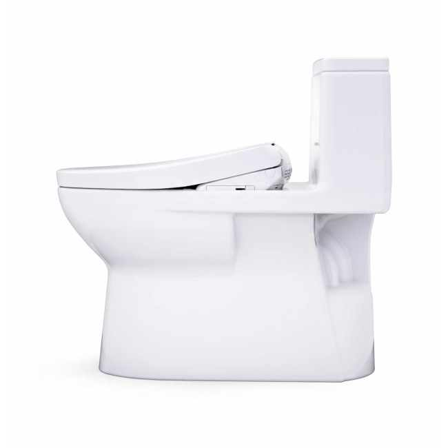 TOTO Redington 1.28 GPF One Piece Elongated Toilet with Left Hand Lever - Bidet Seat Included MW672TOTO Redington 1.28 GPF One Piece Elongated Toilet with Left Hand Lever - Bidet Seat Included  MW6724736CEFG#01 4726CEFG#01