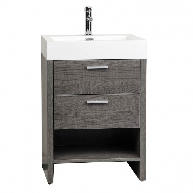 Mula 23.5" Modern Bathroom Vanity Oak RS-L600-OAK