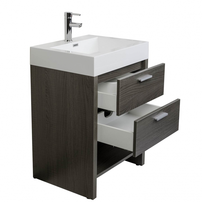 Mula 23.5" Modern Bathroom Vanity Oak RS-L600-OAK