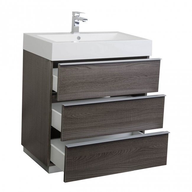 29.25" Single Bathroom Vanity Set in Oak RS-L750-OAK