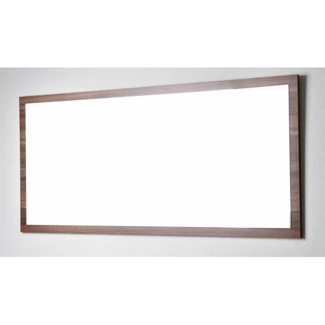 57 in. W x 26.5 in. H Framed Wall Mirror in Walnut TN-A1440-M-WN