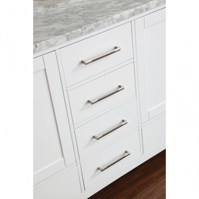 Vincent 60" Solid Wood Double Bathroom Vanity in White HM-13001-60-WMSQ-WT