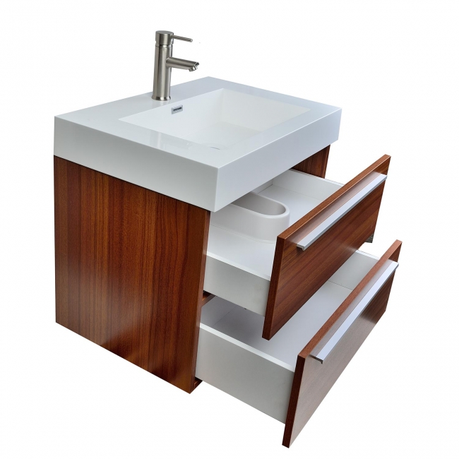 Buy 26.75 Inch Single Bathroom Vanity Set in Teak TN-T690-TK on Conceptbaths.com