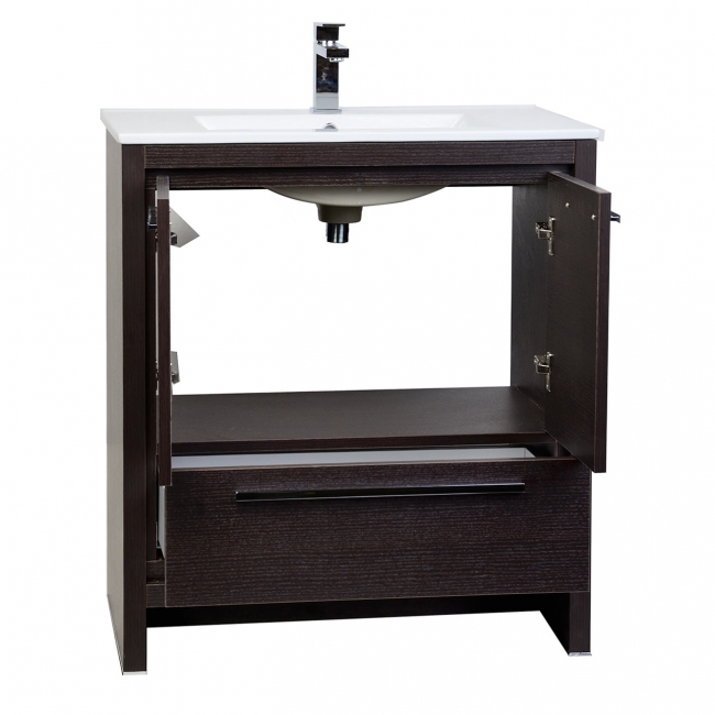 CBI Enna 29.5-inch Espresso Modern Bathroom Vanity TN-LA750-WG