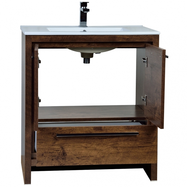 Buy CBI Enna 30-inch Rosewood Modern Bathroom Vanity TN-L750-RW  on ConcepBaths.com