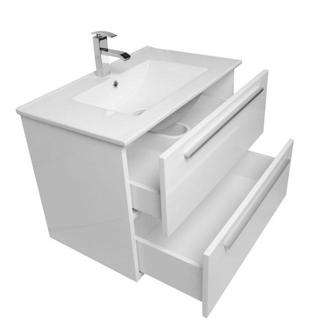 Nola 30" Wall-Mount Modern Bathroom Vanity Gloss White TN-T750C-HGW