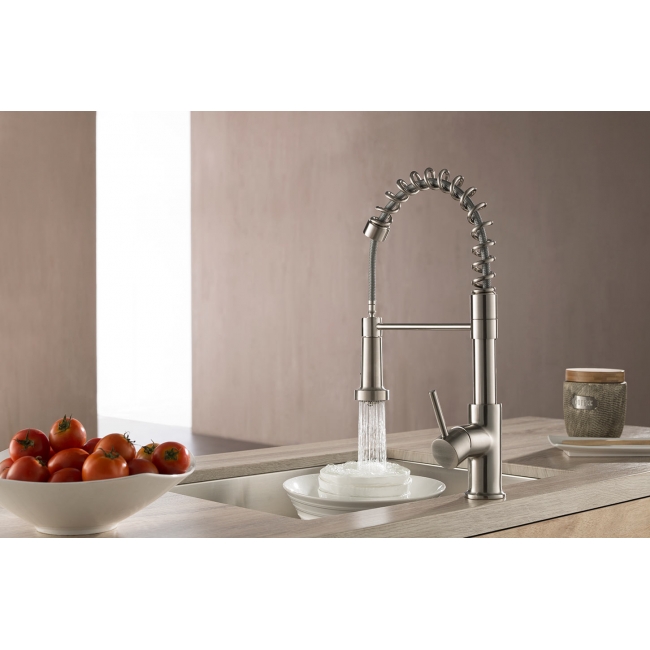 CBI Pull Down Single Handle Kitchen Faucet AV-KF01BN