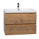 Angela 29.5" Wall-Mount Bathroom Vanity Natural Oak TN-AG750-NO