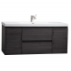 47" Angela Wall Mounted Modern Single Vanity New Ebony TN-AG1200-NE