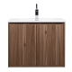 Alisson 27.6" Wall-Mount Bathroom Vanity, Walnut