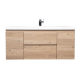 Angela 48" Wall Mounted Modern Single Vanity, Red Oak TN-AG1200-RO