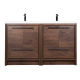 Enna 48" Free Standing Bath Vanity with Double Sink,Rosewood