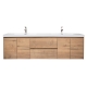 Andes 72" Contemporary Double Wall Mounted , Natural Oak TN-AD1800-1-NO Andes 72" Contemporary Double Wall Mounted , Natural Oak TN-AD1800-1-NO