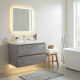 Angela 30 Inch  Wall-Mount Bathroom Vanity TN-AG750-CG, Cement Grey