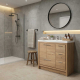 Enna 36 Inch Modern Bathroom Vanity in Natural Oak, TN-LA900R-NO
