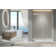 Sapphire Sliding Shower Door, W60" x H78", 3/8" Frosted Glass, Brushed Nickel