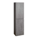 Angela 16 x 59 Wall Mounted Linen Cabinet, Cement Grey