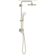 Grohe Retro-Fit 1.75 GPM Shower System with Single Function Rain Shower Head, Slide Bar, Multi Function Hand Shower, and 17-3/4" Swivel Shower Arm 26123EN1