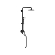 Grohe Retro-Fit 1.75 GPM Shower System with Single Function Rain Shower Head, Slide Bar, Multi Function Hand Shower, and 17-3/4" Swivel Shower Arm 261232431