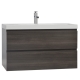 Angela 35.5" Wall-Mount Bathroom Vanity in Grey Oak TN-AG900-GO