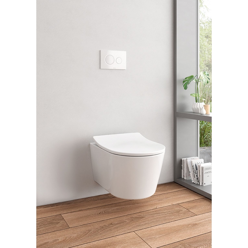 Toilets TOTO RP 0.9 / 1.28 GPF Wall Mounted Two Piece DShape Chair
