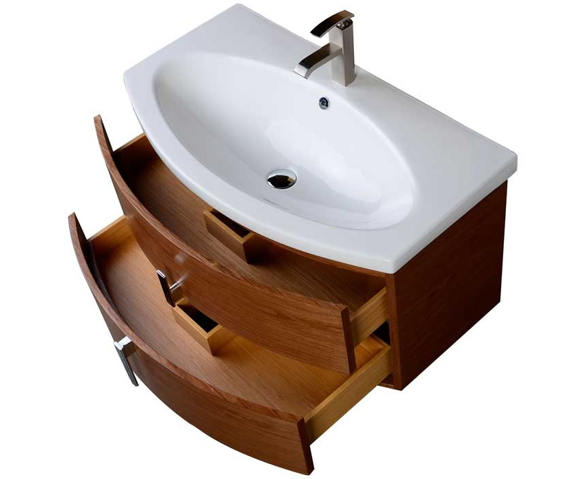 36 Modern Wall Mount Bathroom, Provence Double Sink Vanity