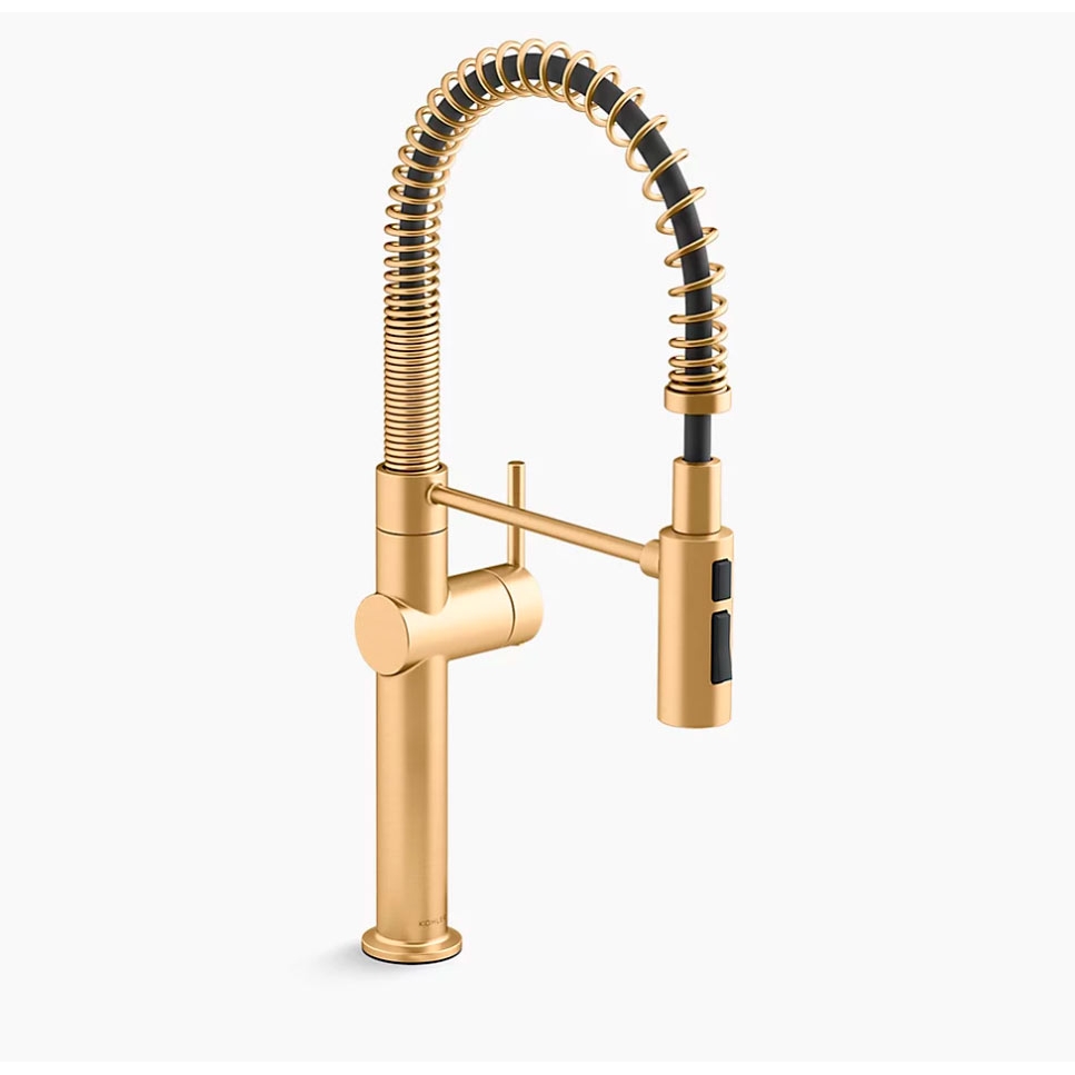 Buy KOHLER K22973CP BRUSHED BRASS CRUE 1.5 GPM 1 OR 3 HOLE DECK MOUNT SINGLE LEVER HANDLE PULL